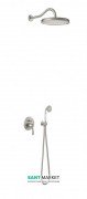 Душевая система скрытого монтажа Tres Tres-Сlasic с однорычажным смесителем сталь 24218003AC