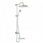 Душевая система Tres Tres-Сlasic с верхним и ручным душем латунь сталь 24247602AC