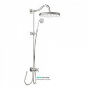 Душевая система Tres Tres-Сlasic с верхним и ручным душем латунь сталь 24247601AC