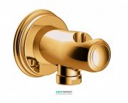 Шлангове під'єднання Tres Tres-Clasic з тримачем для душу золото 24218201OR