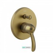Смеситель для душа Tres Tres-Сlasic однорычажный встраиваемый 2 канала состаренная латунь матовая 24218001LM