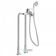 Смеситель для ванной Tres Tres-Сlasic однорычажный с напольным водозабором и ручным душем хром 24219402