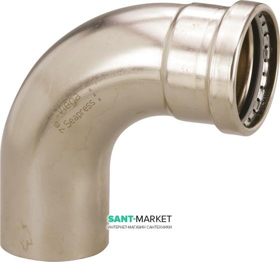 Отвод 90° Viega SeaPress 0316.1XL d88,9 сплав CuNiFe 90/10 556532