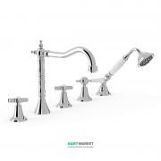 Змішувач на борт ванни Tres Tres-Clasic з ручним душем хром 24214601