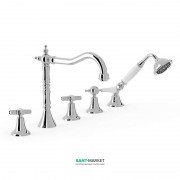 Смеситель на борт ванны Tres Tres-Сlasic с ручным душем хром 24214601