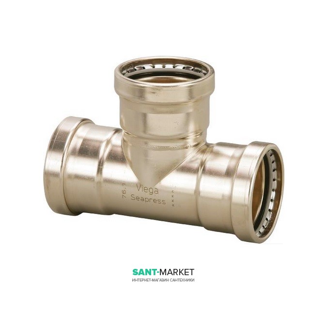 Тройник Viega SeaPress 0318XL d108хd54хd108 сплав CuNiFe 90/10 453862
