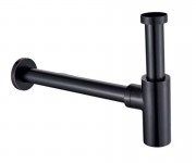 Сифон для раковины GRB наружный телескопический черный матовый 00030012