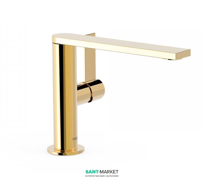 Смеситель для раковины Tres Project colors однорычажный золото 21120501OR