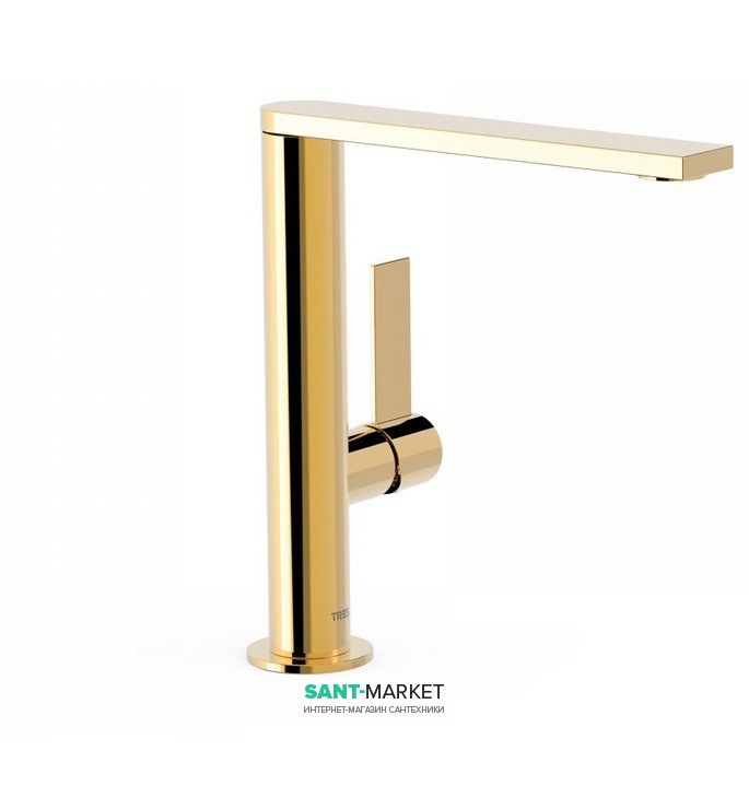 Смеситель для раковины Tres Project colors однорычажный золото 21130501OR