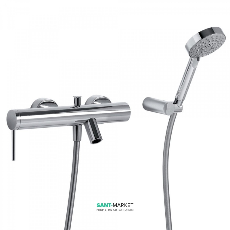 Смеситель для ванной Tres Mono-Term с ручным душем хром 20117001