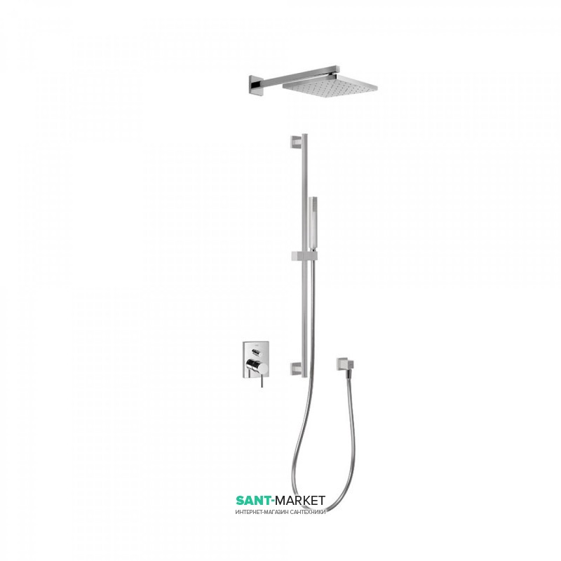 Душова система Tres Mono-Term з верхнім і ручним душем хром 20118007