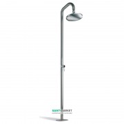 Душова стійка  AQA вулична одновентильна з лійкою нержавіюча сталь сірий 93-16