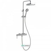 Душевая стойка Tres Mono-Term со смесителем верхним и ручным душем хром 20119501
