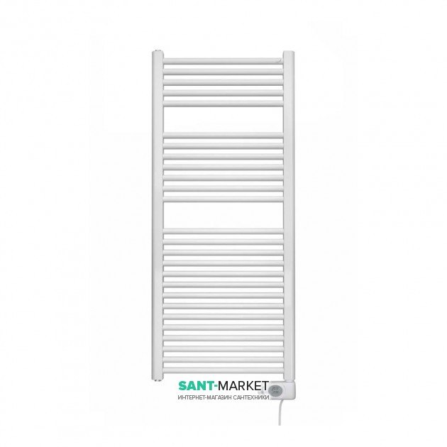 Электрический полотенцесушитель Zehnder Aura 750W стационарный с программирумым тэном белый PBEZ-120-50-MQ-SC