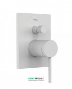 Смеситель для душа Tres Mono-Term однорычажный 2 канала белый матовый 20118001BM