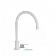 Смеситель для раковины Tres Project-Tres однорычажный с поворотным изливом белый матовый 21110501BM