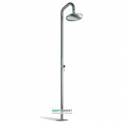 Душевая стойка AQA уличная одновентильная с лейкой нержавеющая сталь серый 93-16