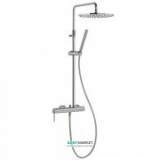 Душевая стойка Tres Mono-Term со смесителем верхним и ручным душем хром 06237801