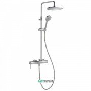 Душевая стойка Tres Mono-Term со смесителем верхним и ручным душем хром 20119501