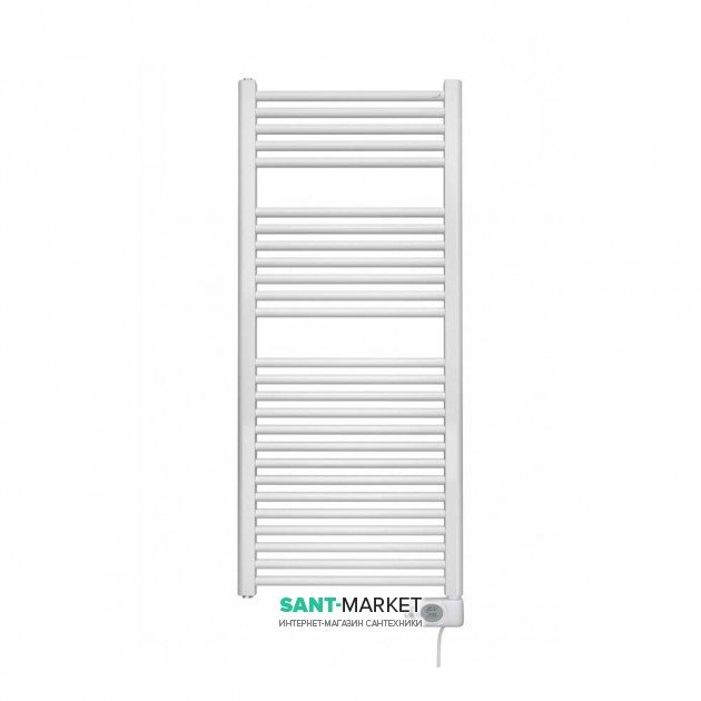 Електричний полотенцесушитель Zehnder Aura 750W стаціонарний з програмовані теном білий PBEZ-120-50-MQ-SC