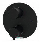 Смеситель для душа GRB Time Black с термостатом 3 потребителя чёрный матовый 47130472