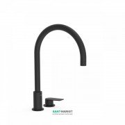 Смеситель для раковины Tres Project-Tres однорычажный с поворотным изливом черный матовый 21110501NM