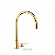 Змішувач для раковини Tres Project-Tres одноважільний з поворотним виливом золото 21110501OR