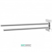 Держатель для полотенец двойной Sonia S-Cube настенный латунь хром 168019