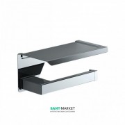 Держатель туалетной бумаги Sonia S-Cube настенный с полочкой хром 173938
