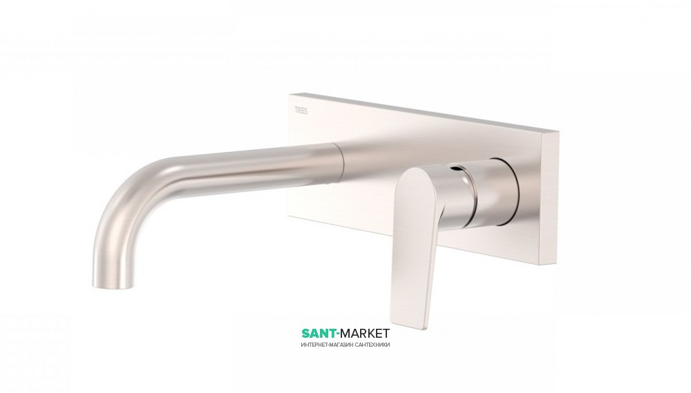 Смеситель для раковины Tres Project сolors настенный сталь 21120001AC