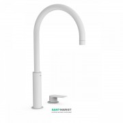 Смеситель для раковины Tres Project-Tres однорычажный с поворотным изливом белый матовый 21110502BM