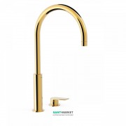 Смеситель для раковины Tres Project-Tres однорычажный с поворотным изливом золото 21110502OR