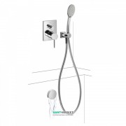 Змішувач для ванни Tres Mono-Term з ручним душем і наповнювальним клапаном 06218013