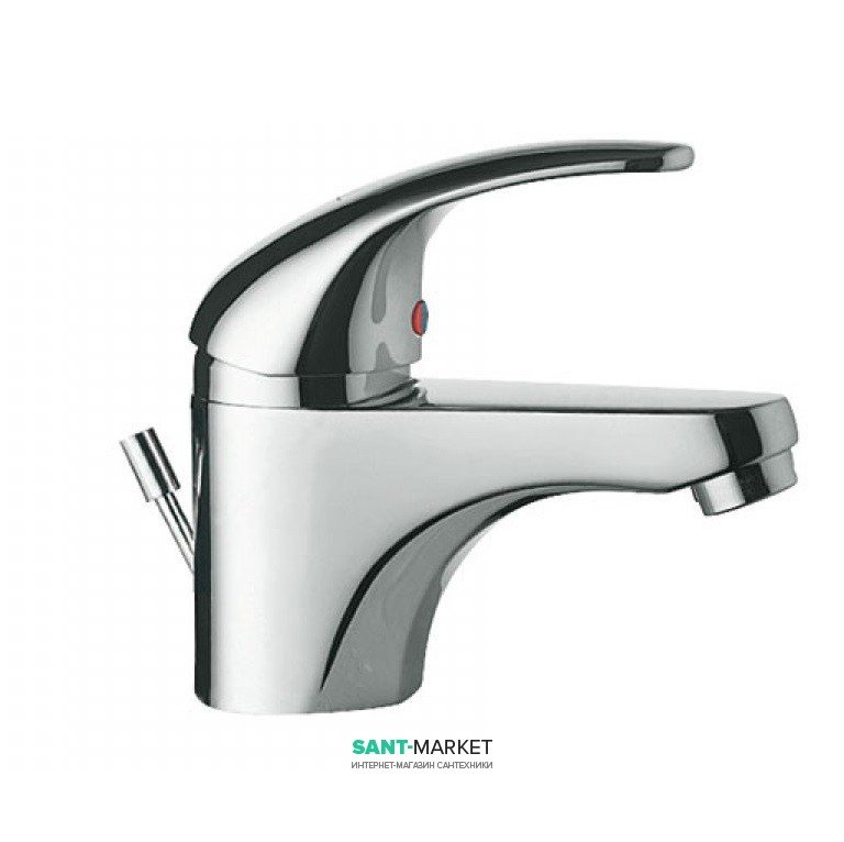 Змішувач для раковини Tres Monotres 2000 с донним клапаном хром 177103