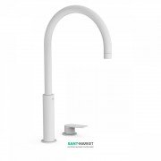 Смеситель для раковины Tres Project-Tres однорычажный с поворотным изливом белый матовый 21110502BM