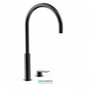 Смеситель для раковины Tres Project-Tres однорычажный с поворотным изливом черный металл 21110502KM