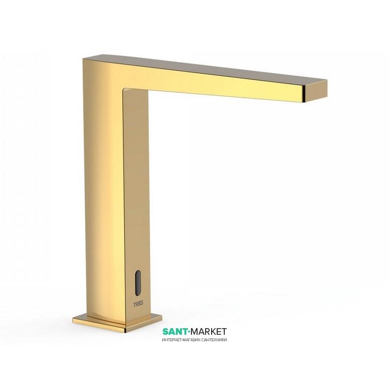 Кран для раковини Tres Slim colors електронний однострйний золото 20261301OR