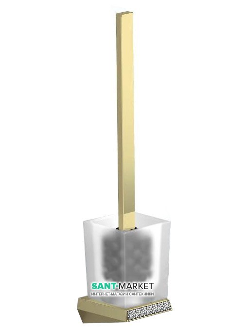 Щетка для унитаза Sonia S8 SWK Sophisticated Soul настенный матовое стекло/латунь/камни Swarovski золото 165070