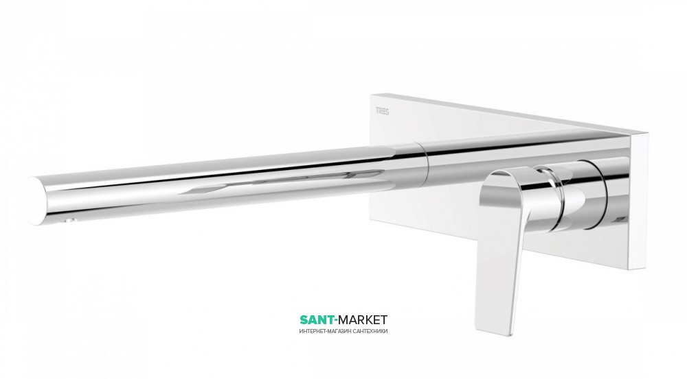Змішувач для раковини Tres Project colors настінний вилив 253 мм хром 21120203