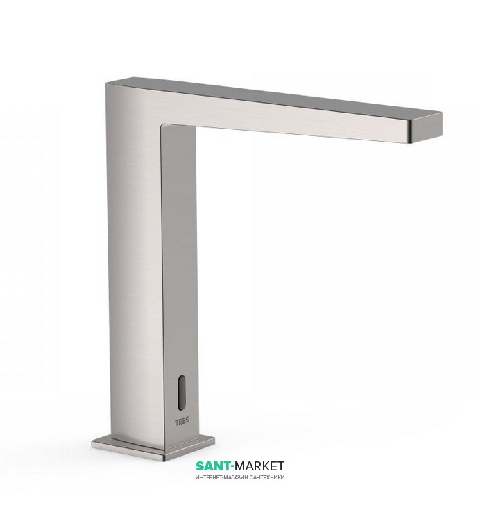 Змішувач для раковини Tres Slim colors електронний сталь 20261302AC