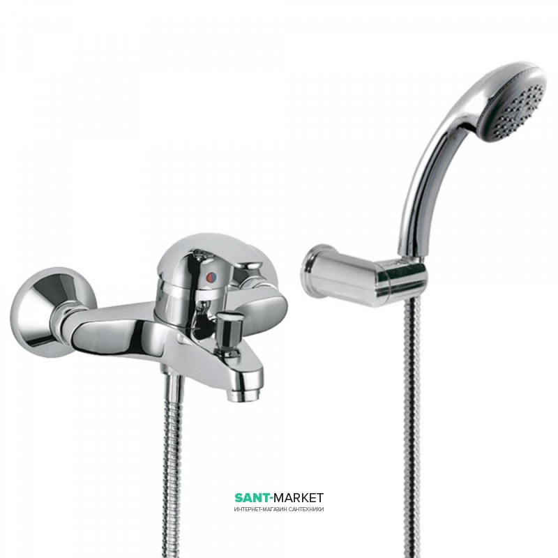 Змішувач для ванни Tres Monotres 2000 одноважільний з ручним душем хром 172370