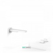 Змішувач для ванни Tres Slim colors двухвентильний білий матовий 20223801BM