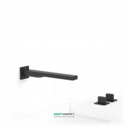 Смеситель для ванной Tres Slim colors двухвентильный черный матовый 20223901NM