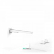 Смеситель для ванной Tres Slim colors двухвентильный белый матовый 20223901BM