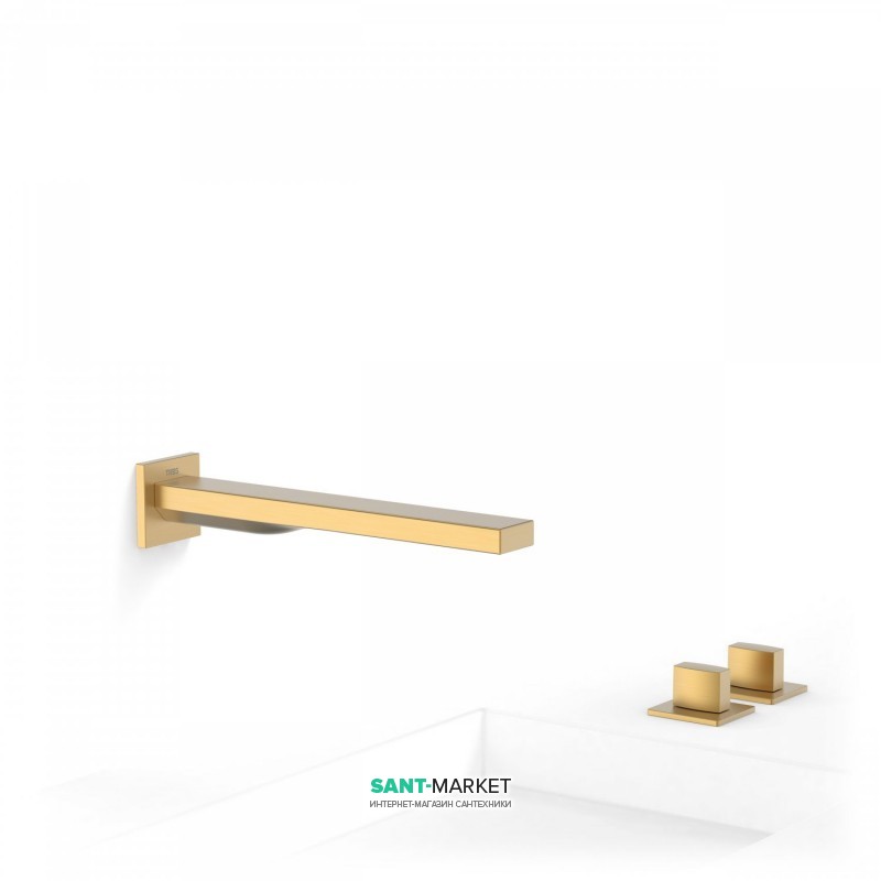Змішувач для ванни Tres Slim colors двухвентильний матове золото 20223901OM