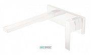 Смеситель для ванной Tres Slim colors однорычажный настенный белый матовый 20220004BM