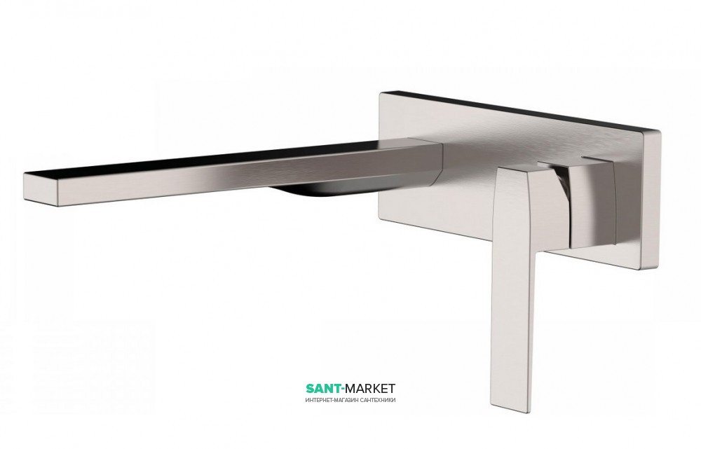 Смеситель для ванной Tres Slim colors однорычажный настенный сталь 20220004AC