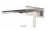 Смеситель для ванной Tres Slim colors однорычажный настенный сталь 20220004AC