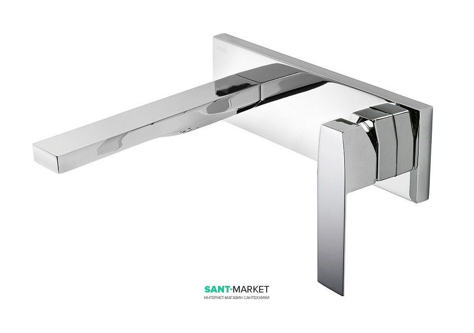 Змішувач для ванни Tres Slim-Tres одноважільний настінний хром 20220003
