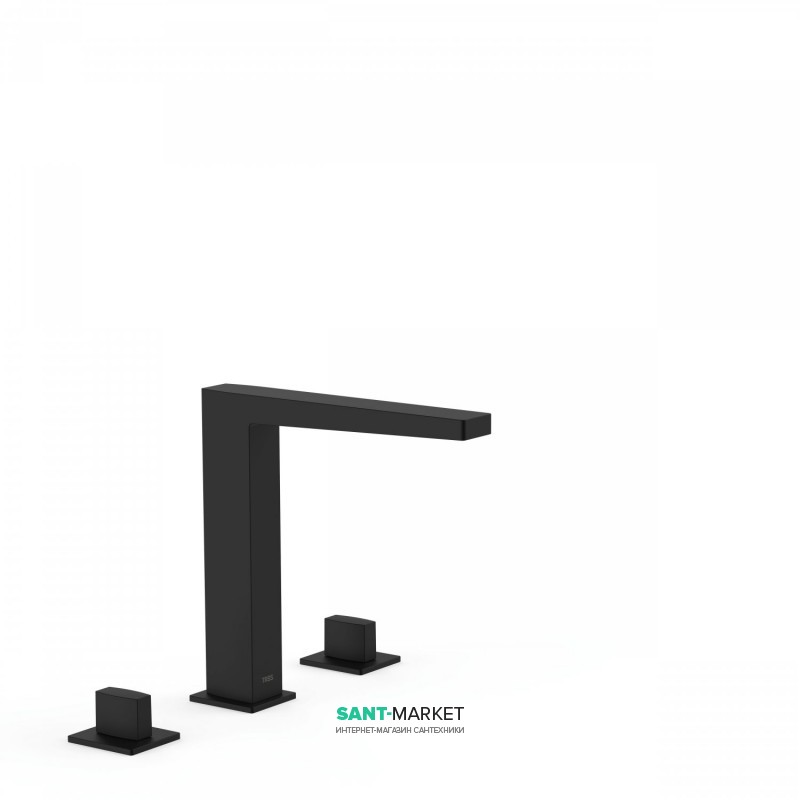 Смеситель на борт ванны Tres Slim colors двухвентильный черный матовый 20210501NM